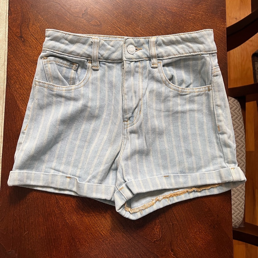 Pacsun Striped Mom Shorts